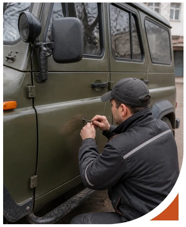 Профессиональное вскрытие автомобиля УАЗ без повреждений в Архангельске